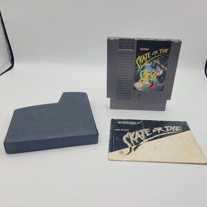 Skate or Die (Nintendo Entertainment System NES, 1988) Cart & Manual Tested